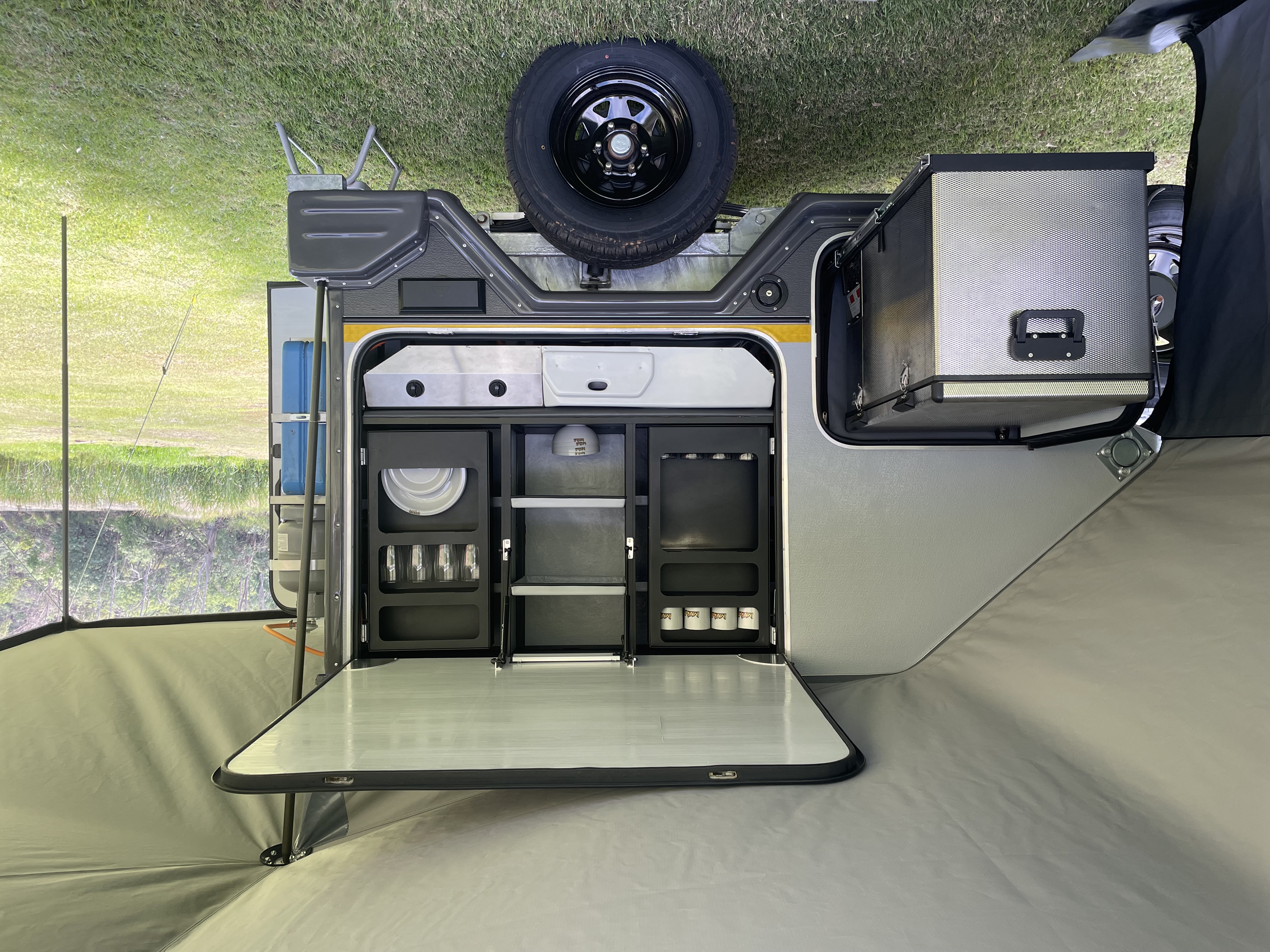 Trailvan kitchen overview