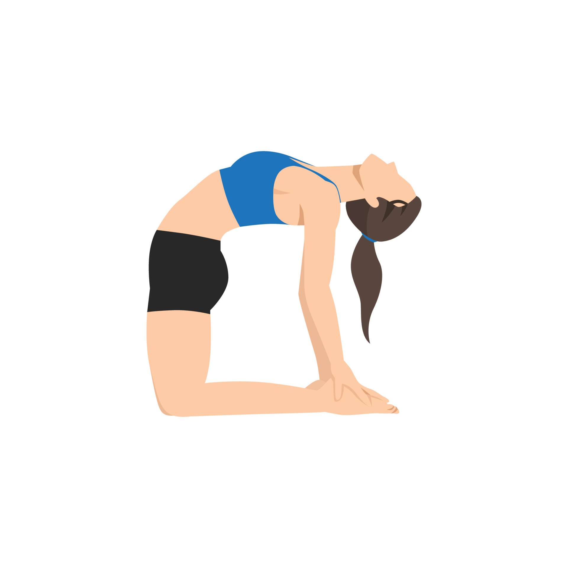Camel Pose, yoga for beginners, easy yoga
