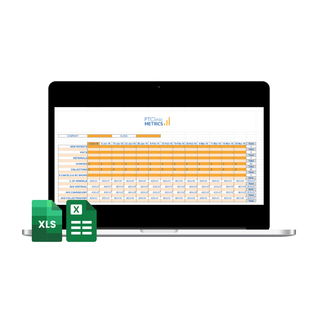 pt clinic metrics weekly stat sheet pt clinic metrics weekly stat sheet