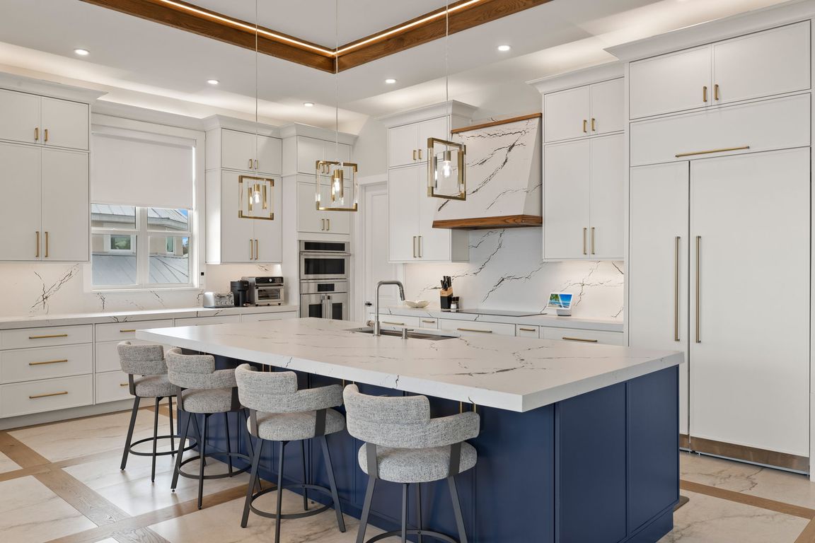 Quartz countertops and custom cabinetry in Bonita Springs kitchen remodel