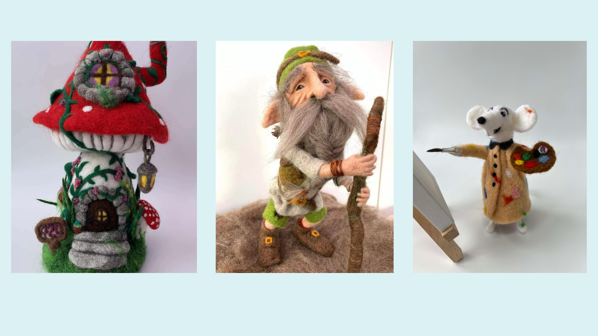 Lisa Felts Forever felted sculptures