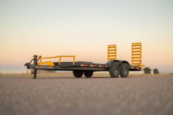 This 24ft Equipment Trailer from Leadfoot Rentals is ideal for transporting heavy machinery, farm equipment, and large vehicles with ease. This 24ft Equipment Trailer from Leadfoot Rentals is ideal for transporting heavy machinery, farm equipment, and large vehicles with ease.