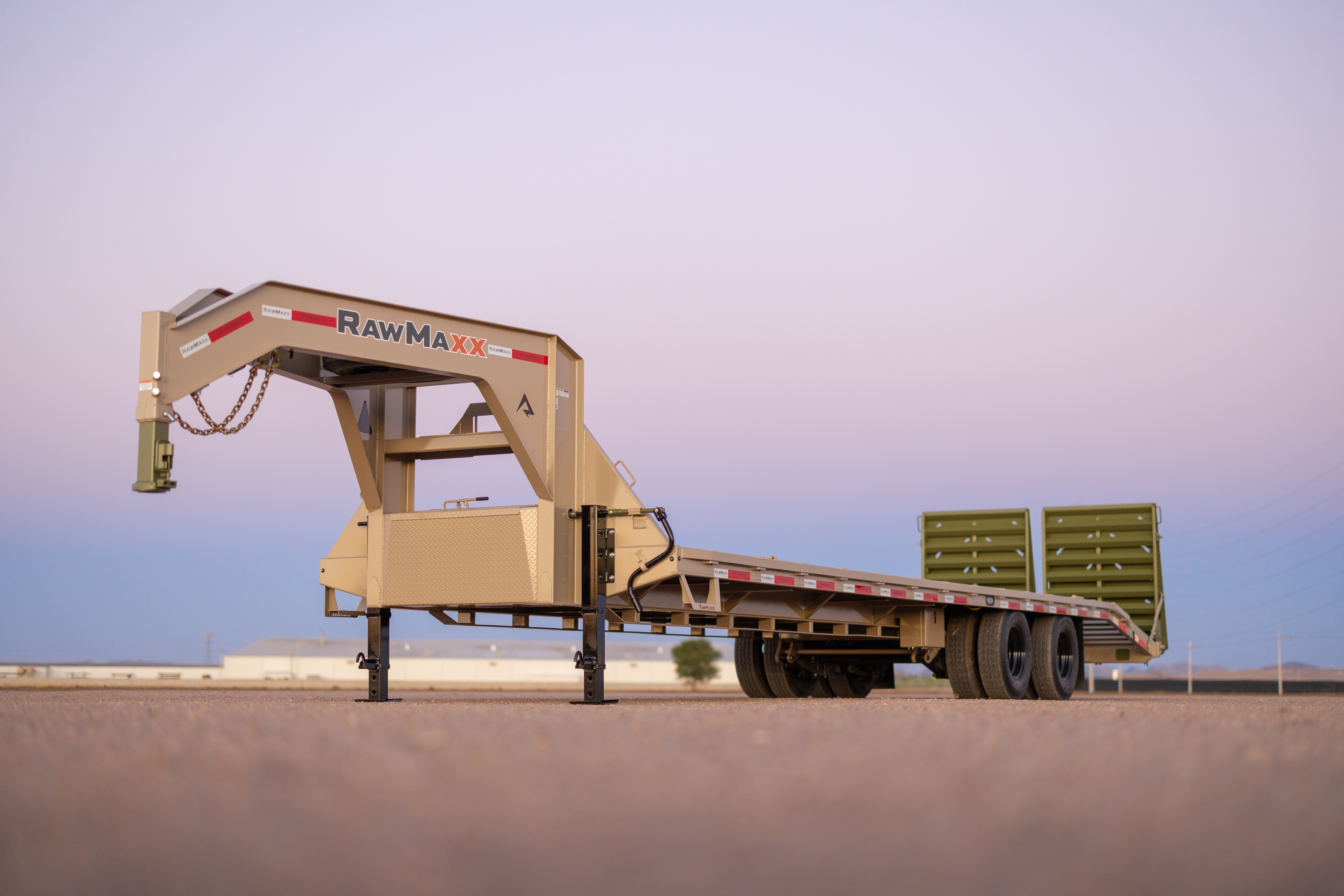 RawMaxx FDX Dual gooseneck trailer with dual tandem axles, heavy-duty steel frame, and low-profile design—built for hauling heavy equipment, construction materials, and large loads with stability and durability. RawMaxx FDX Dual gooseneck trailer with dual tandem axles, heavy-duty steel frame, and low-profile design—built for hauling heavy equipment, construction materials, and large loads with stability and durability.