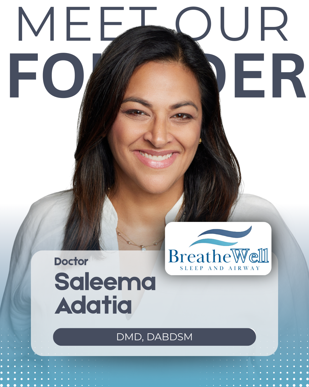 Dr. Saleema Adatia : Dentist and Sleep Clinician in Clagary