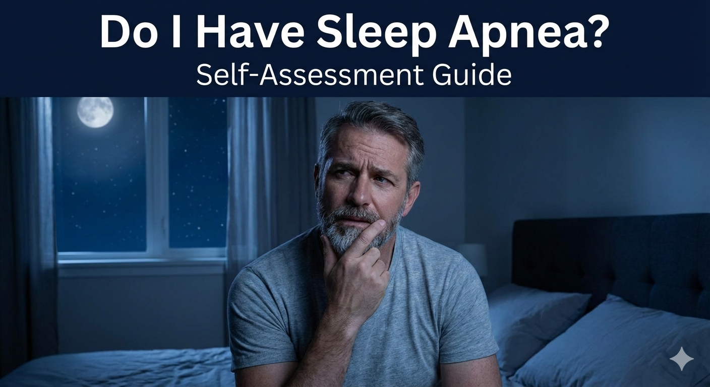 man considers if he has sleep apnea int he middle of the night man considers if he has sleep apnea int he middle of the night