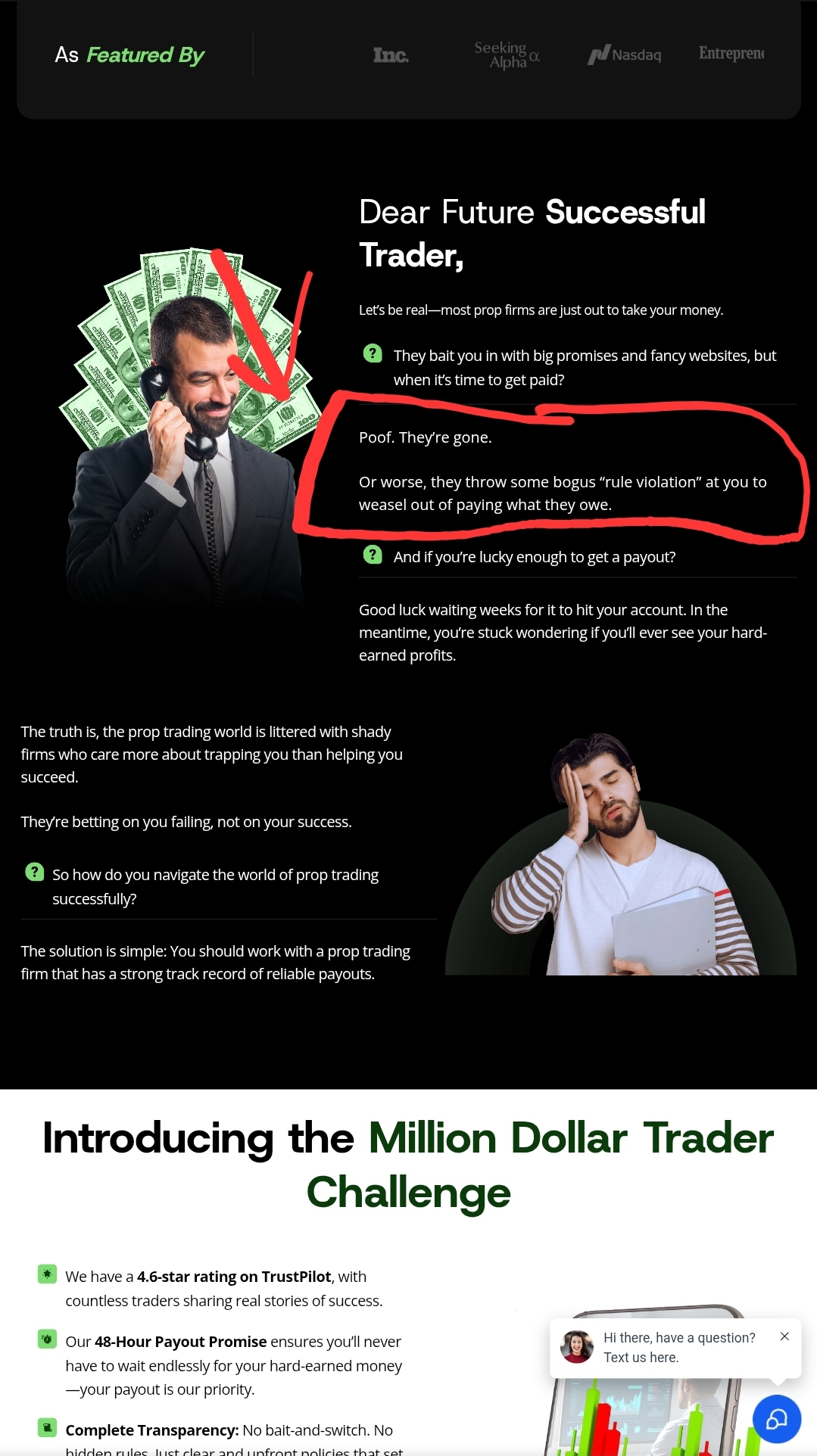 Million Dollar Trader Challenge - The SCAM REVIEW