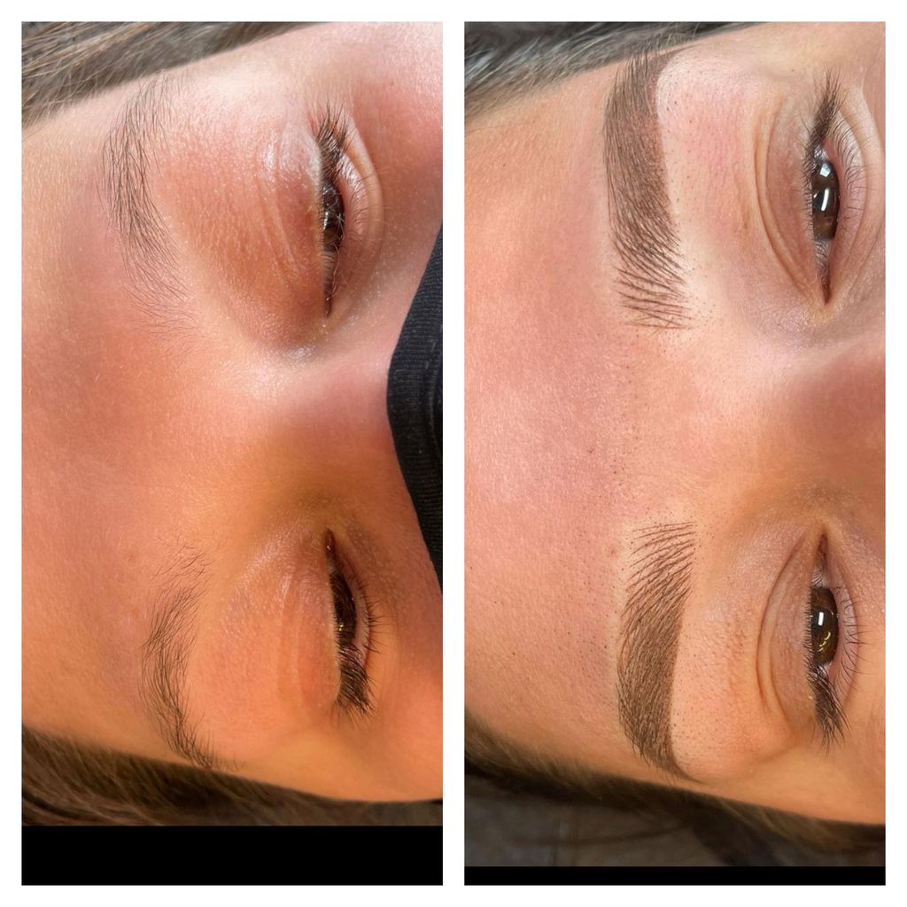 Digital microblading transformation results