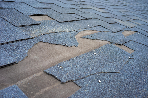 shingles are missing or damaged