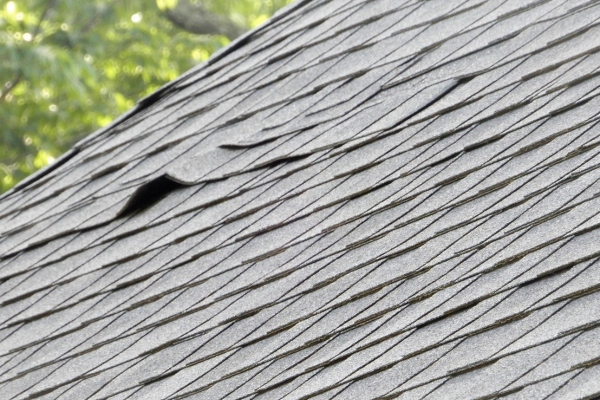 curling or buckling shingles