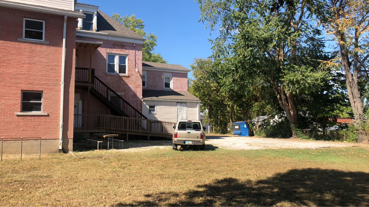 Exterior view of a residential house property Exterior view of a residential house property