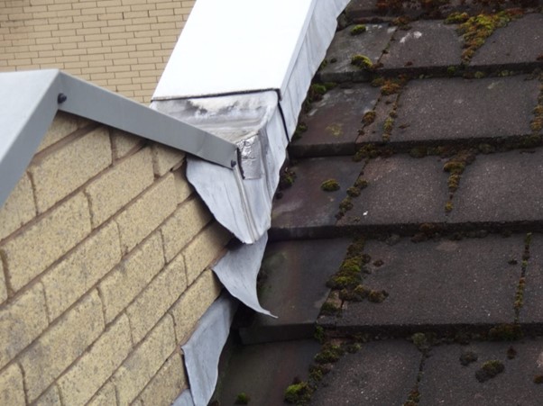 Damaged flashing