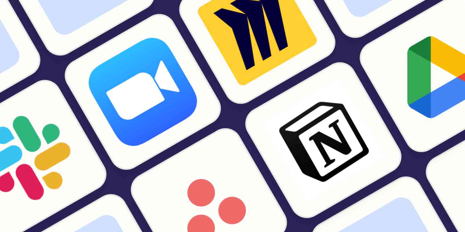 zoom, slack, notion, asana and other collaboration apps