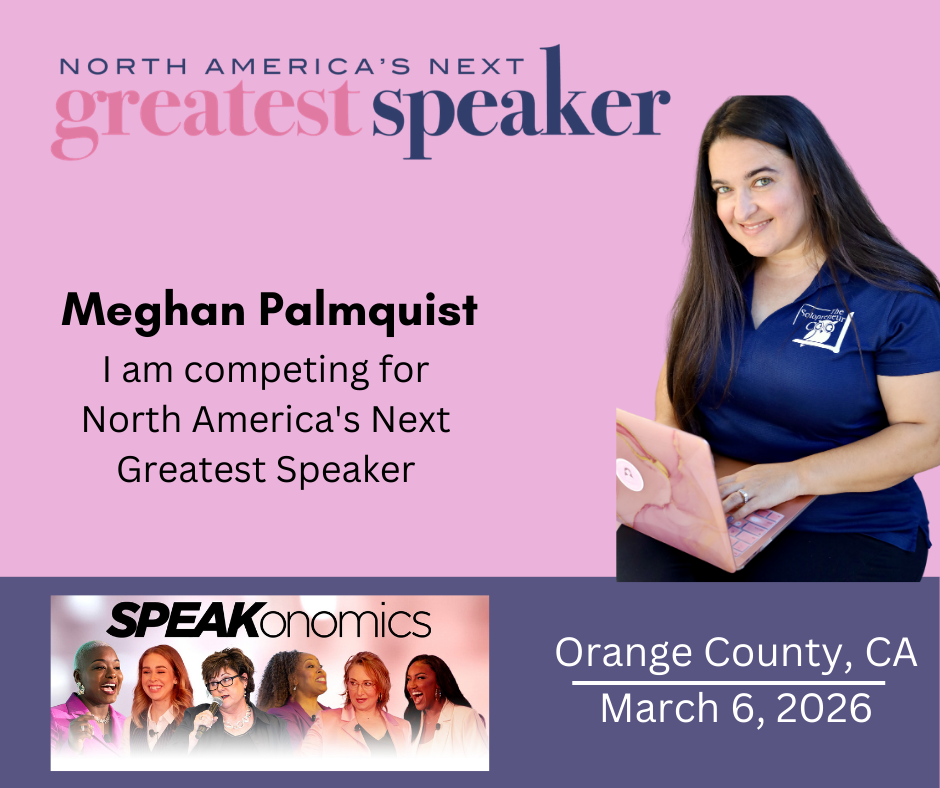 Meghan Palmquist is a contestent at the North America's Next Greatest Speaker in Orange County