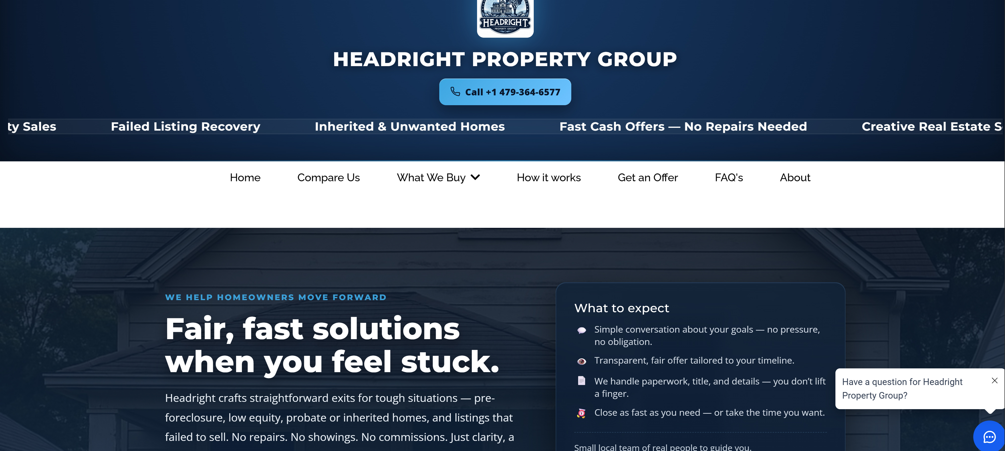 HeadRight Property Group website preview