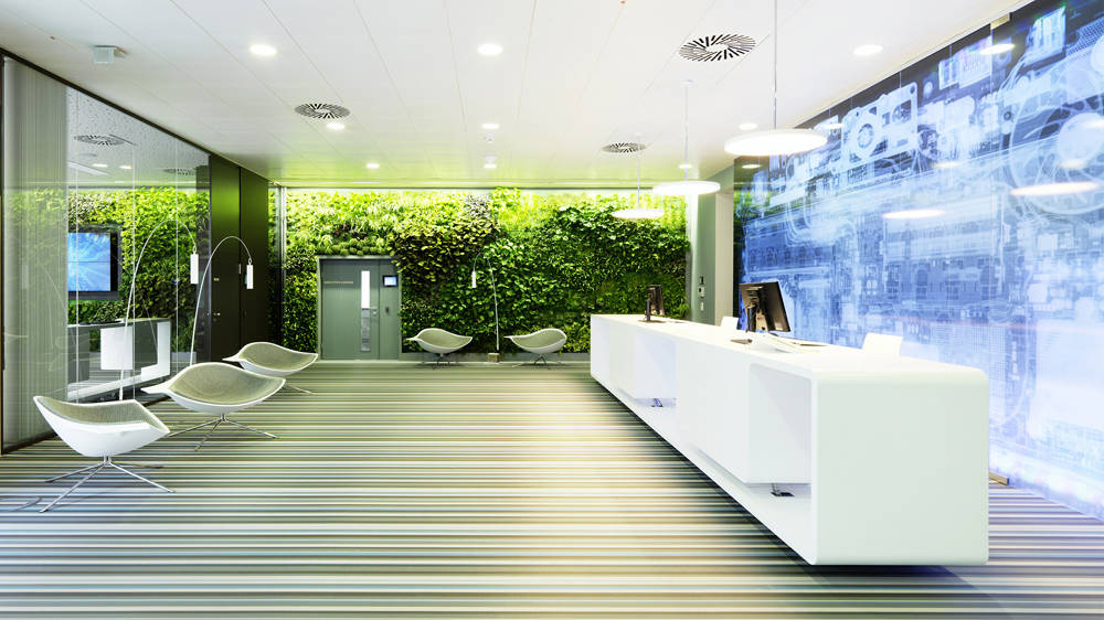 Sparkling clean commercial lobby in Phoenix maintained by A3D janitorial services. Sparkling clean commercial lobby in Phoenix maintained by A3D janitorial services.