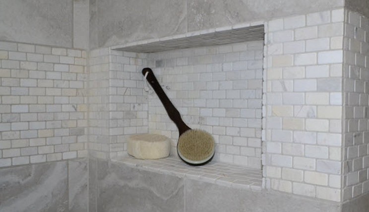 Soap dish cleaned by A3D Services showing attention to detail in luxury home cleaning. Soap dish cleaned by A3D Services showing attention to detail in luxury home cleaning.