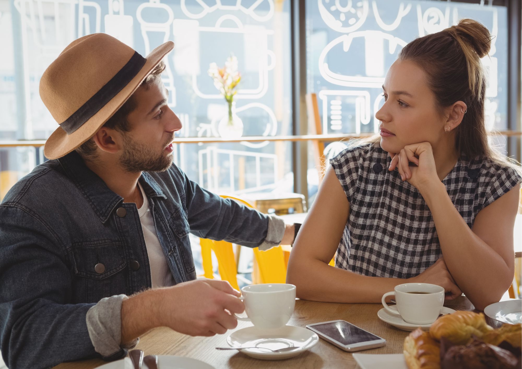 couple talking