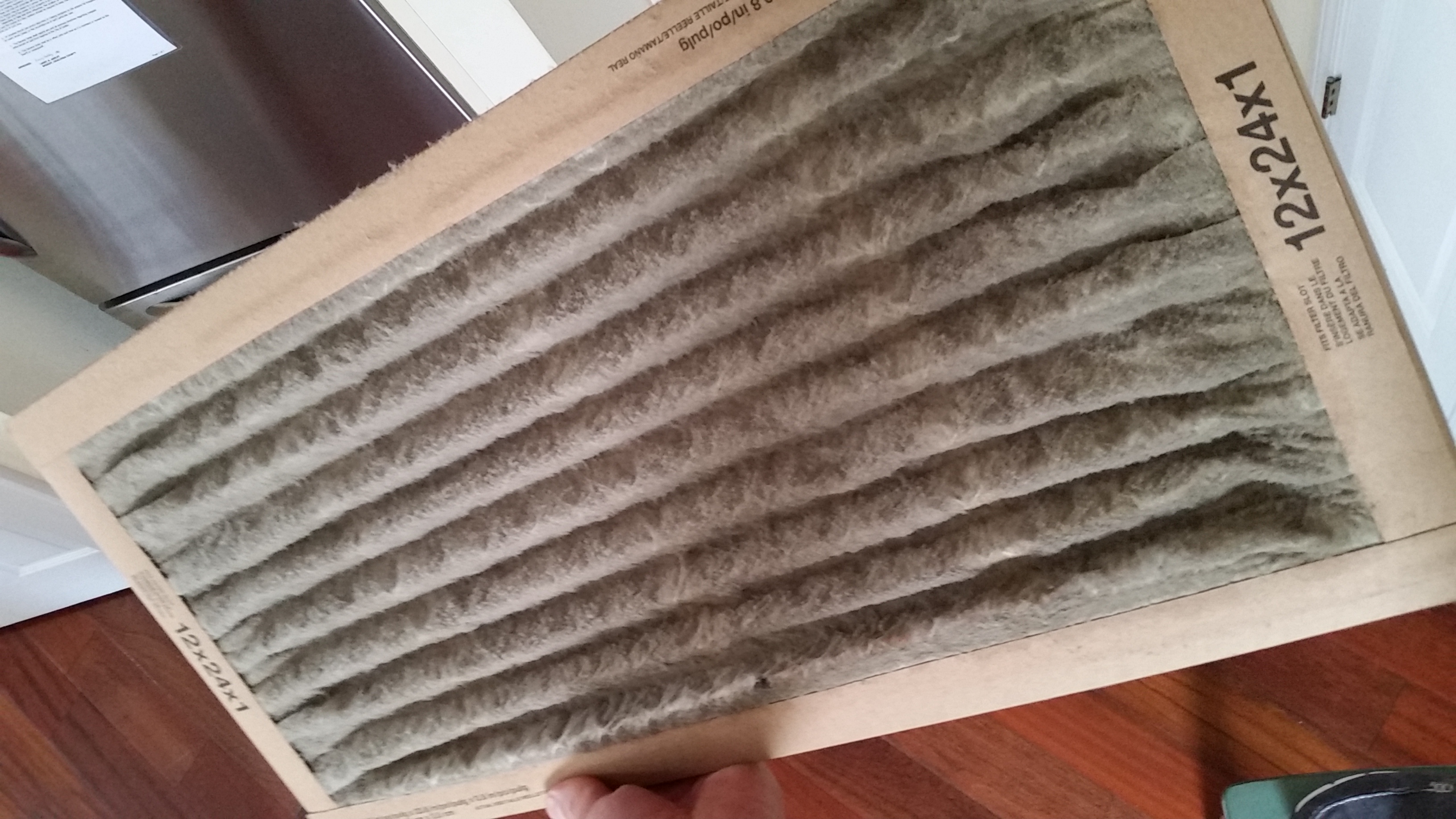 Dirty air filter Dirty air filter