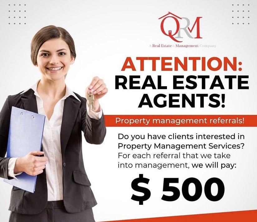 Real estate professional showing a house