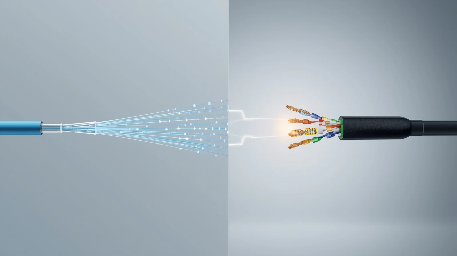 Fiber Optic Internet vs Cable, The Core Technology Difference Fiber Optic Internet vs Cable, The Core Technology Difference
