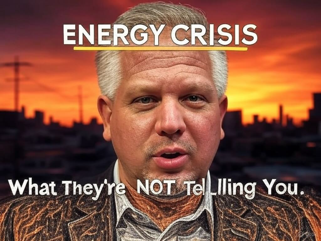 A dramatic thumbnail featuring Glenn Beck speaking with a serious expression against a fiery orange-red background, with power lines and a darkened city skyline. Bold white text with a yellow outline reads 'ENERGY CRISIS,' and smaller white text below says 'What They’re NOT Telling You,' highlighting the urgency of rising energy costs for Salem, UT, homeowners. A dramatic thumbnail featuring Glenn Beck speaking with a serious expression against a fiery orange-red background, with power lines and a darkened city skyline. Bold white text with a yellow outline reads 'ENERGY CRISIS,' and smaller white text below says 'What They’re NOT Telling You,' highlighting the urgency of rising energy costs for Salem, UT, homeowners.