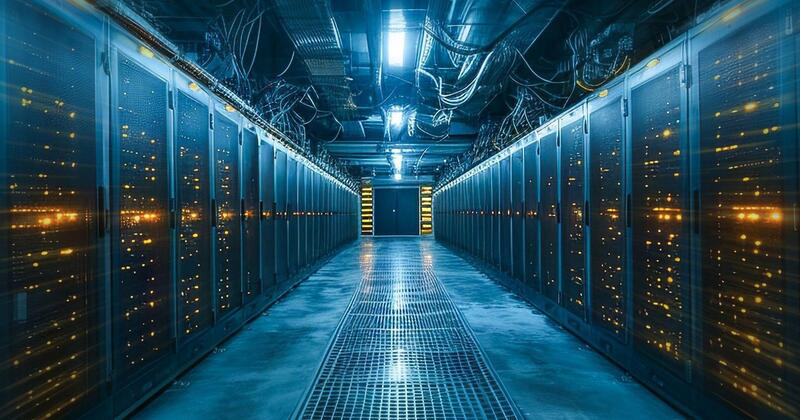 A high-tech data center in Santaquin, Utah, with glowing server racks and advanced cooling systems, set against the scenic Wasatch Front, powering AI innovations. A high-tech data center in Santaquin, Utah, with glowing server racks and advanced cooling systems, set against the scenic Wasatch Front, powering AI innovations.