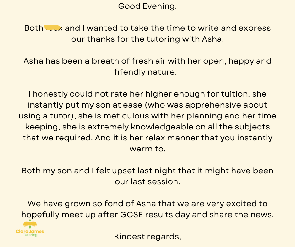 Testimonial for Asha