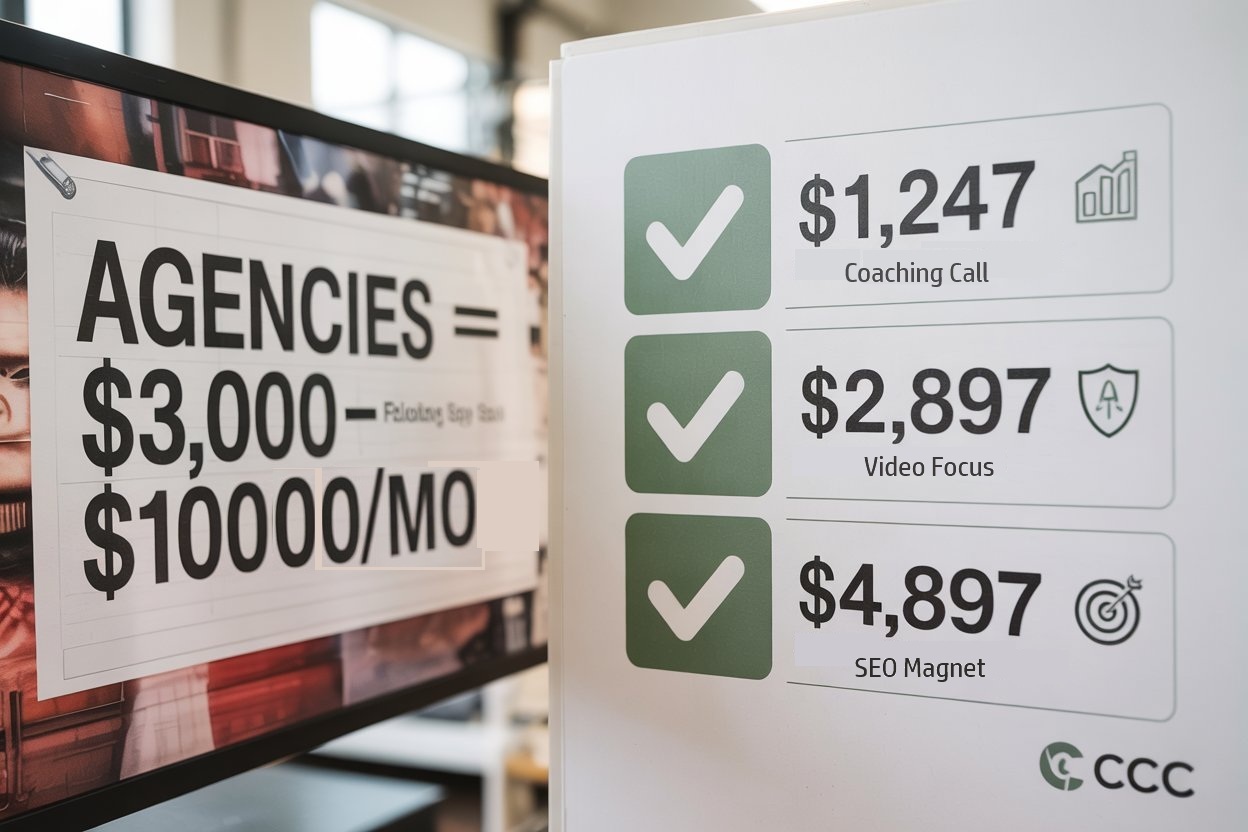 Infographic comparing the monthly cost of marketing agencies versus Content Creation Call packages. Infographic comparing the monthly cost of marketing agencies versus Content Creation Call packages.