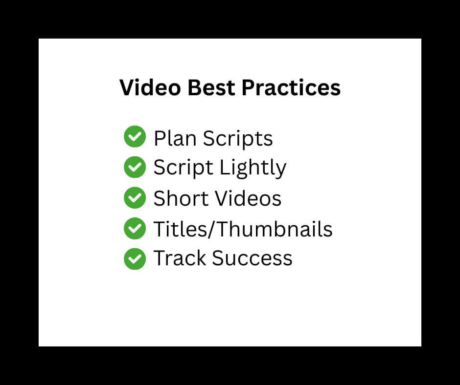 Checklist of best practices for contractor video marketing. Checklist of best practices for contractor video marketing.