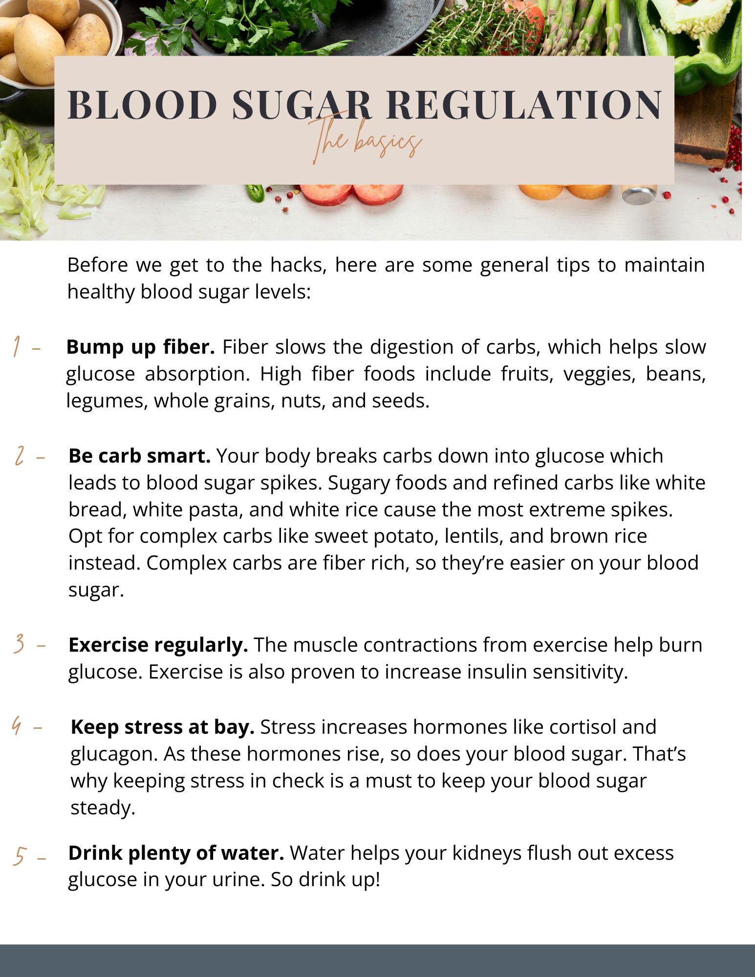 Blood sugar regulation - The basics