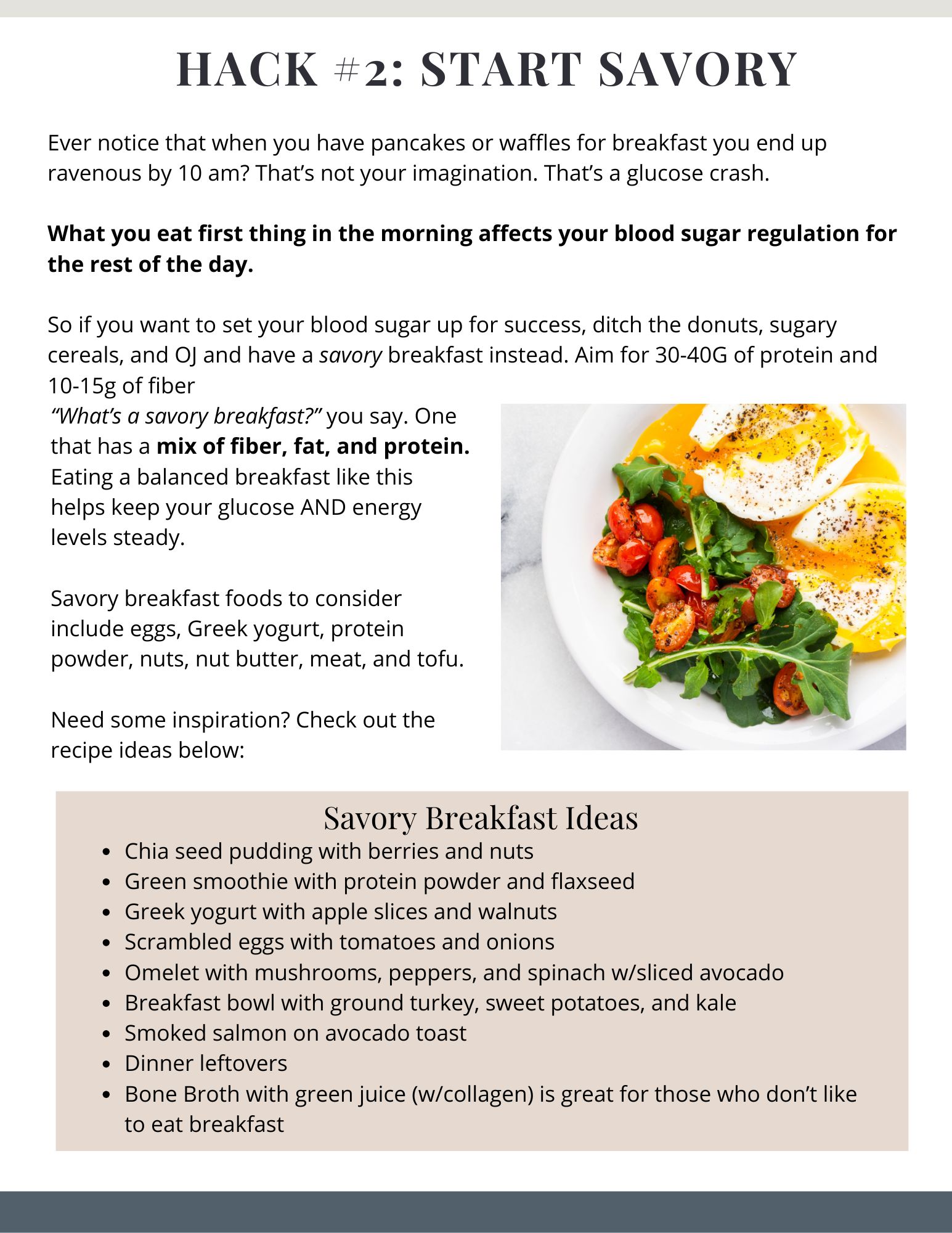 Hack #2 Start Savory