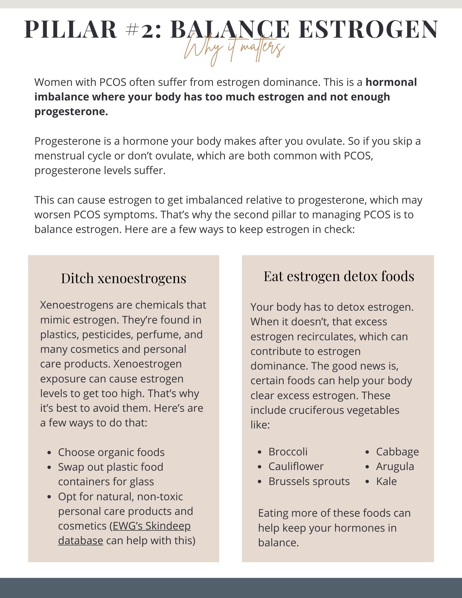 Balance estrogen tips