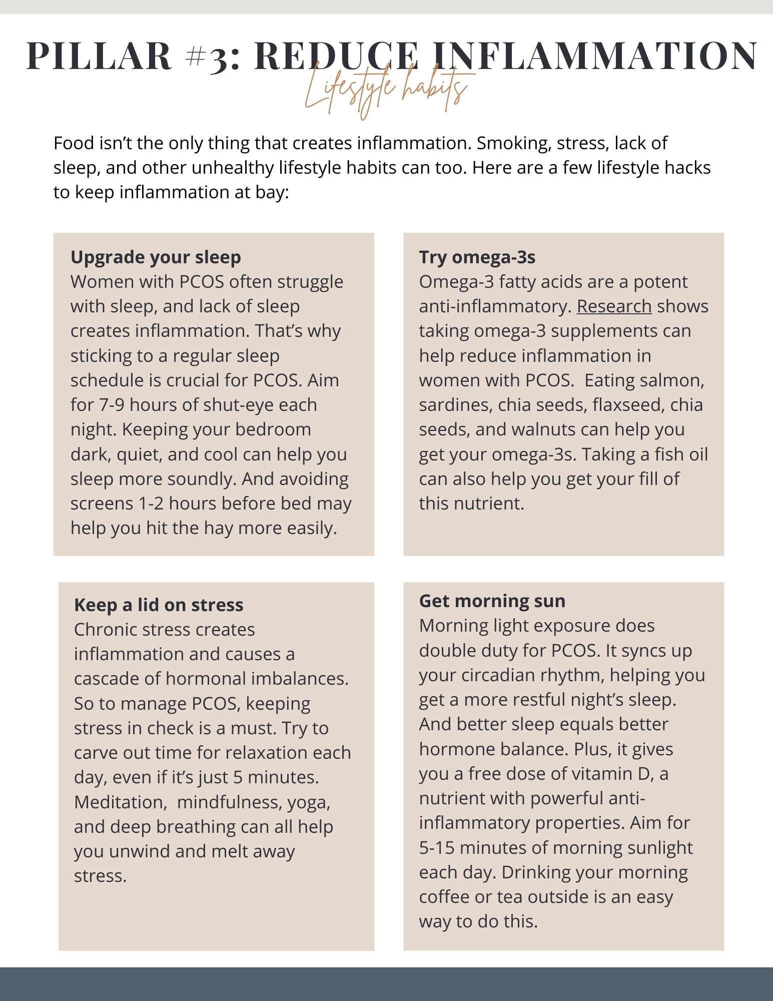 Reduce inflammation with these lifestyle habits