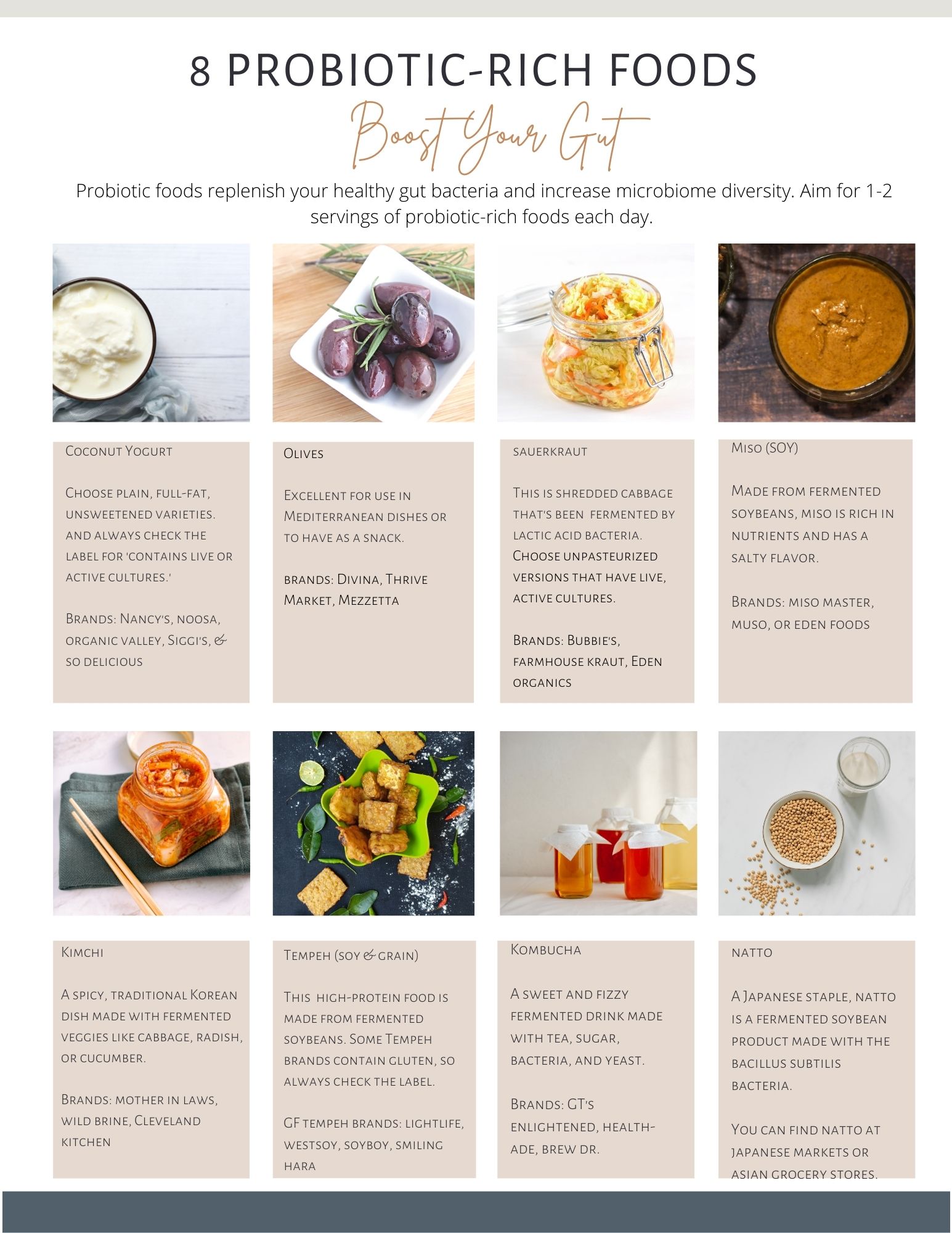 Probiotic-rich foods to boost your gut