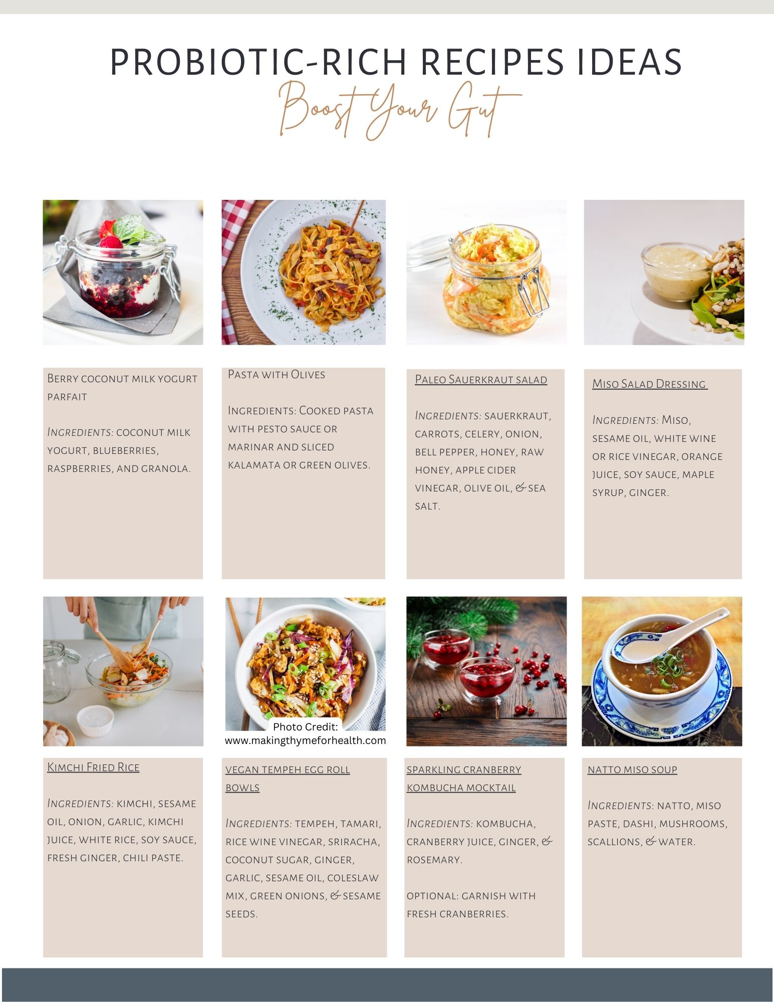 Probiotic-rich recipes to boost your gut