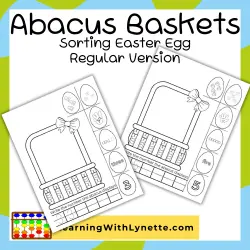 uncolored sorting easter eggs activity ready for children to color