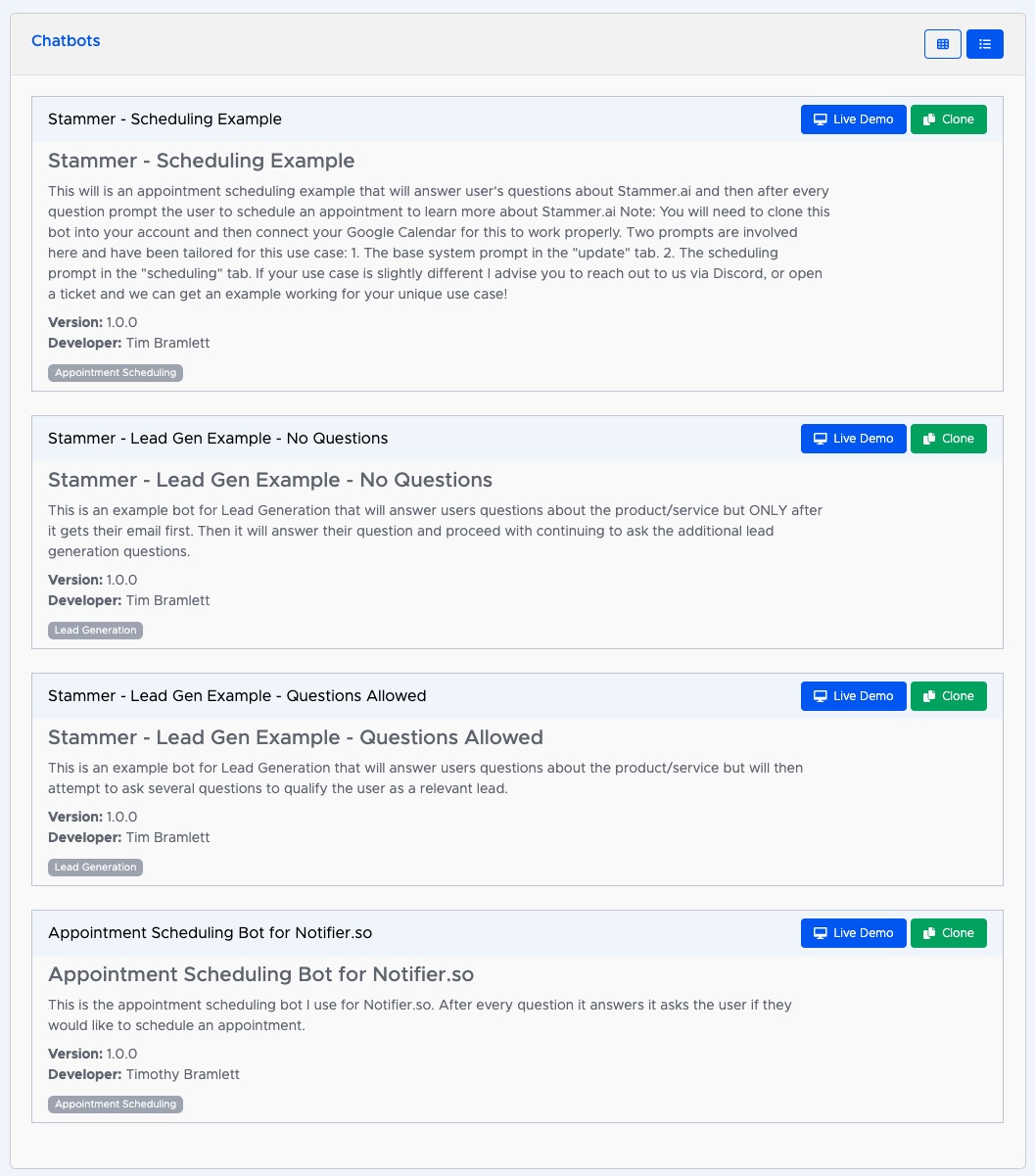 AI Chatbot Marketplace AI Chatbot Marketplace