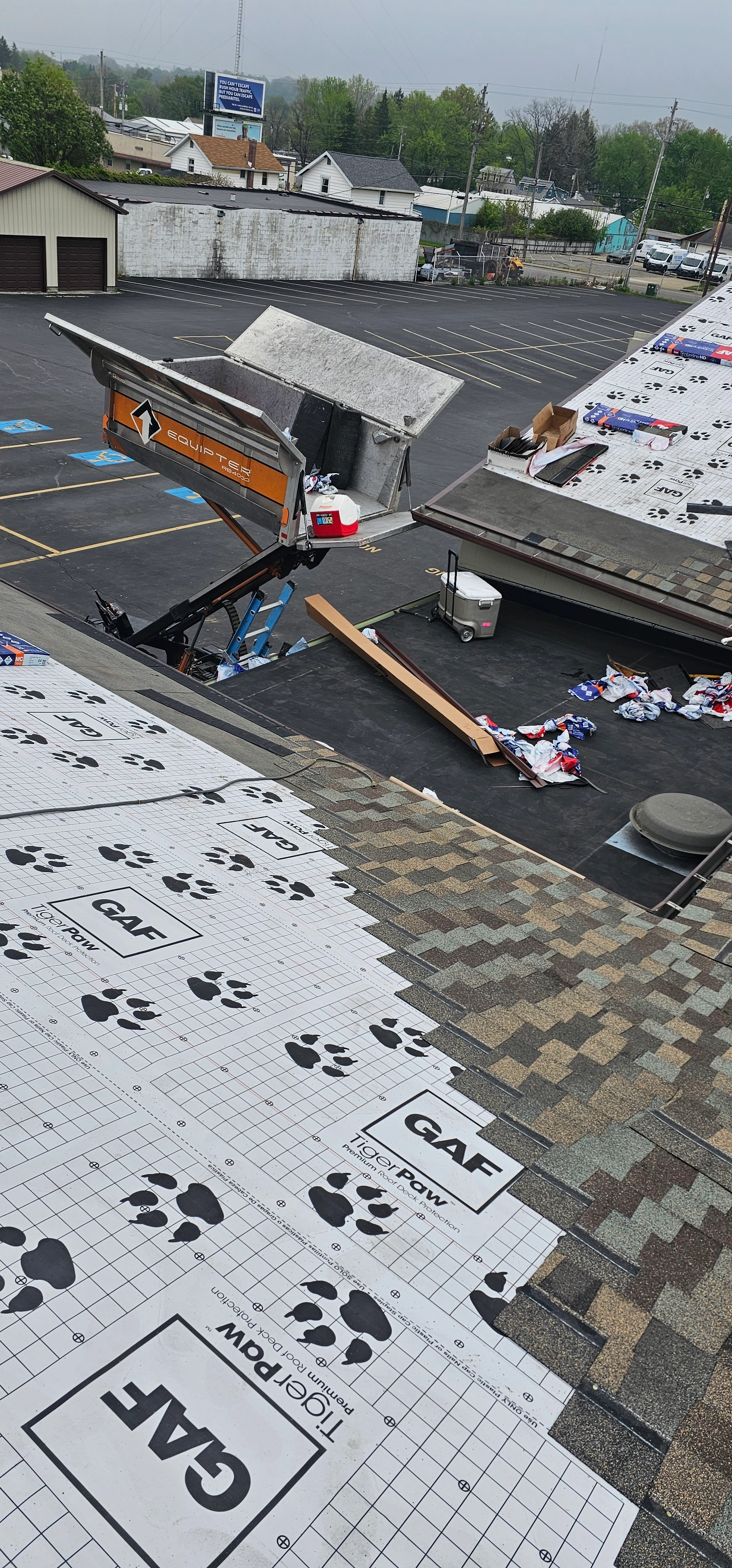 Asphalt shingle installation