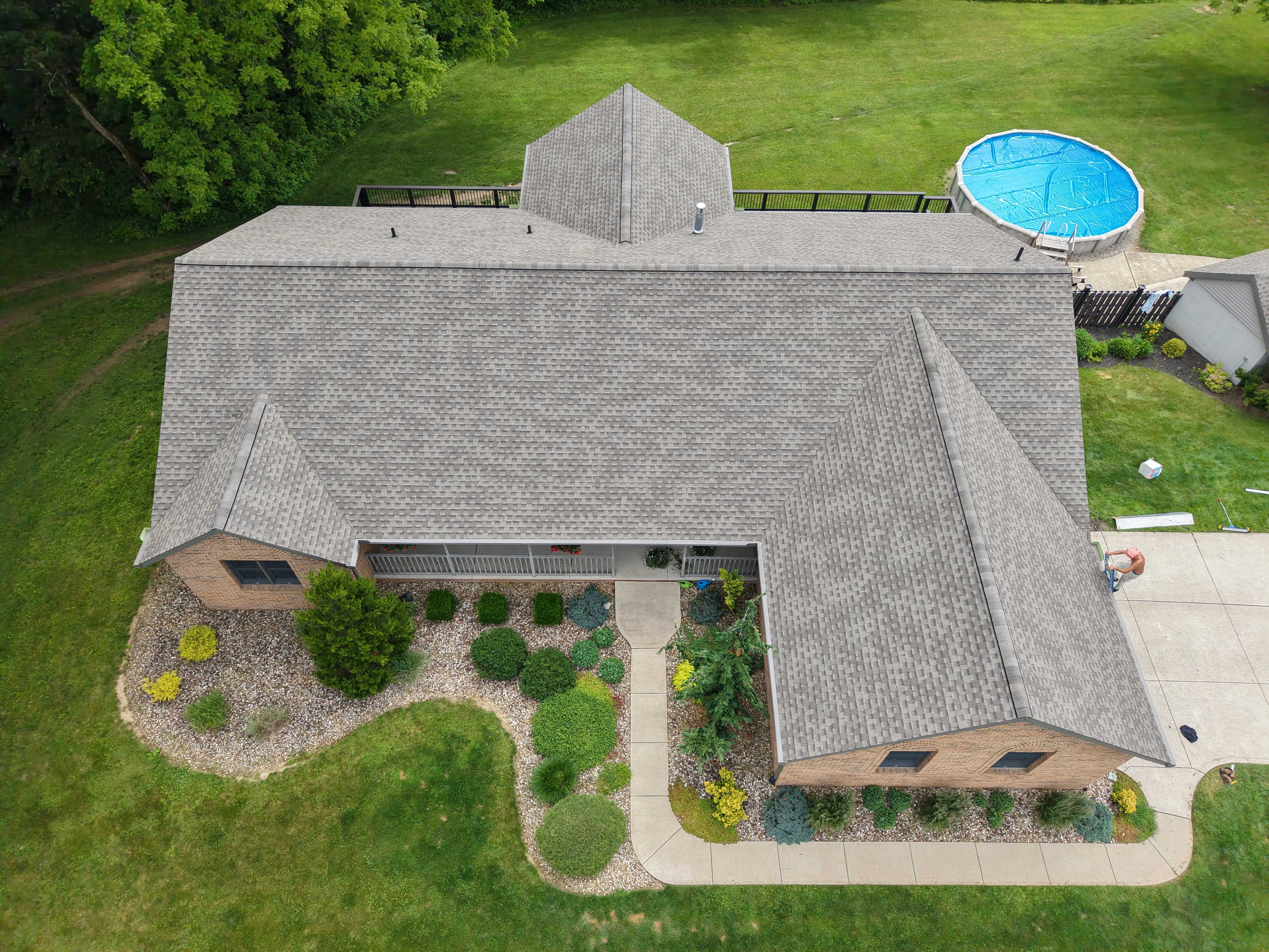 Complete roof replacement by Weikles Roofing