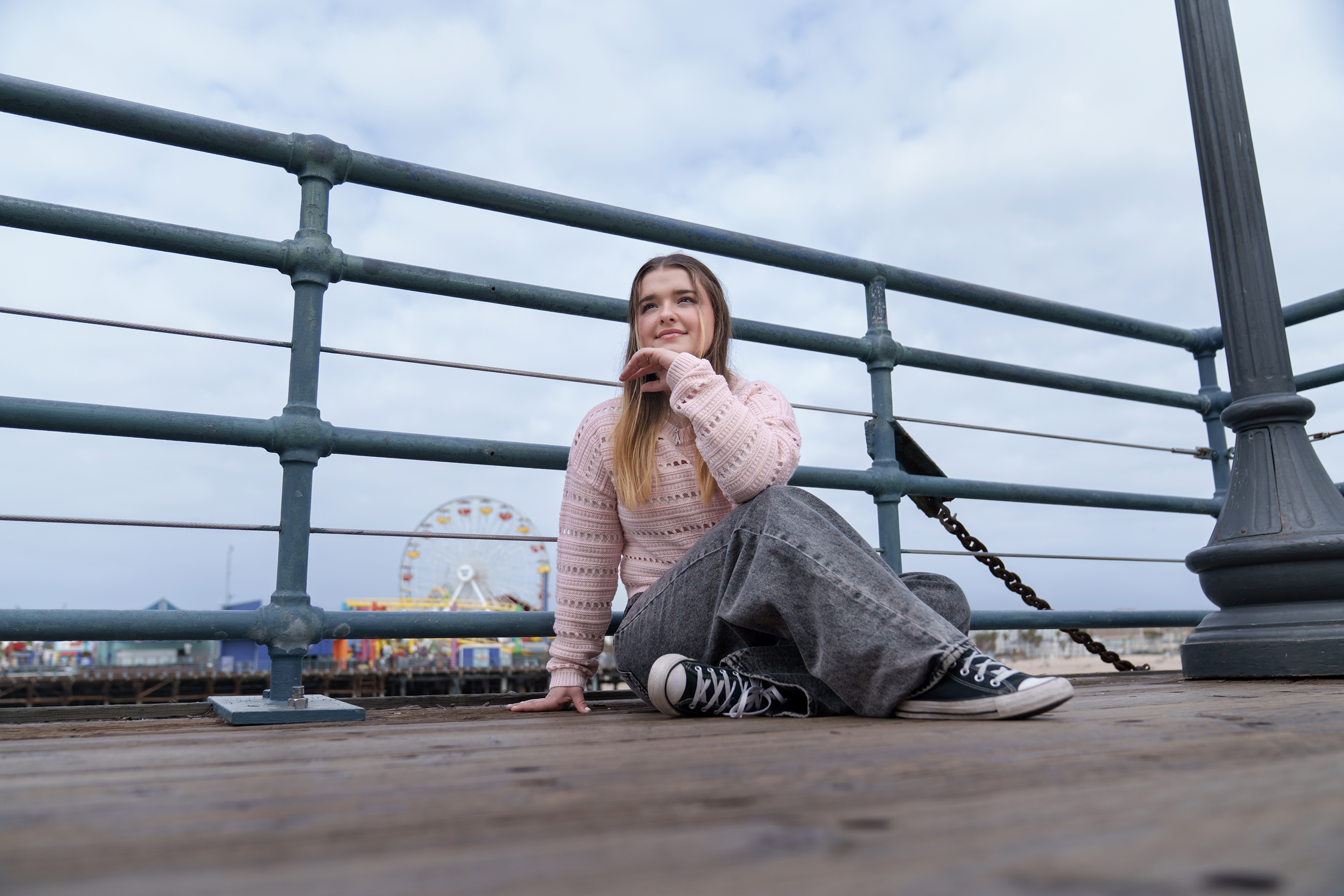 Santa Monica Pier High School Senior Portrait Session