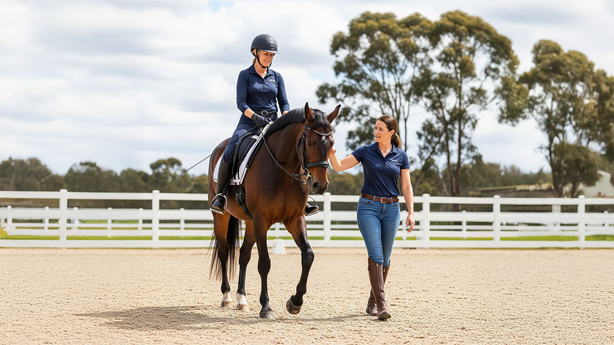 <p>With Riding</p>