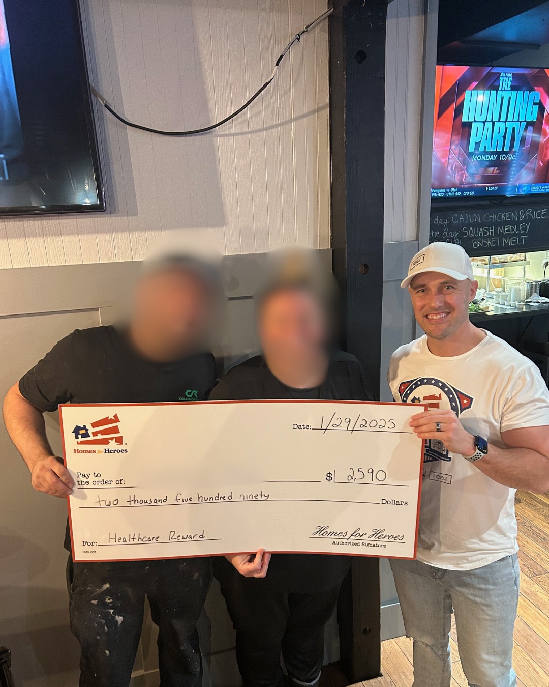 Past client receiving a Hero Reward — 8