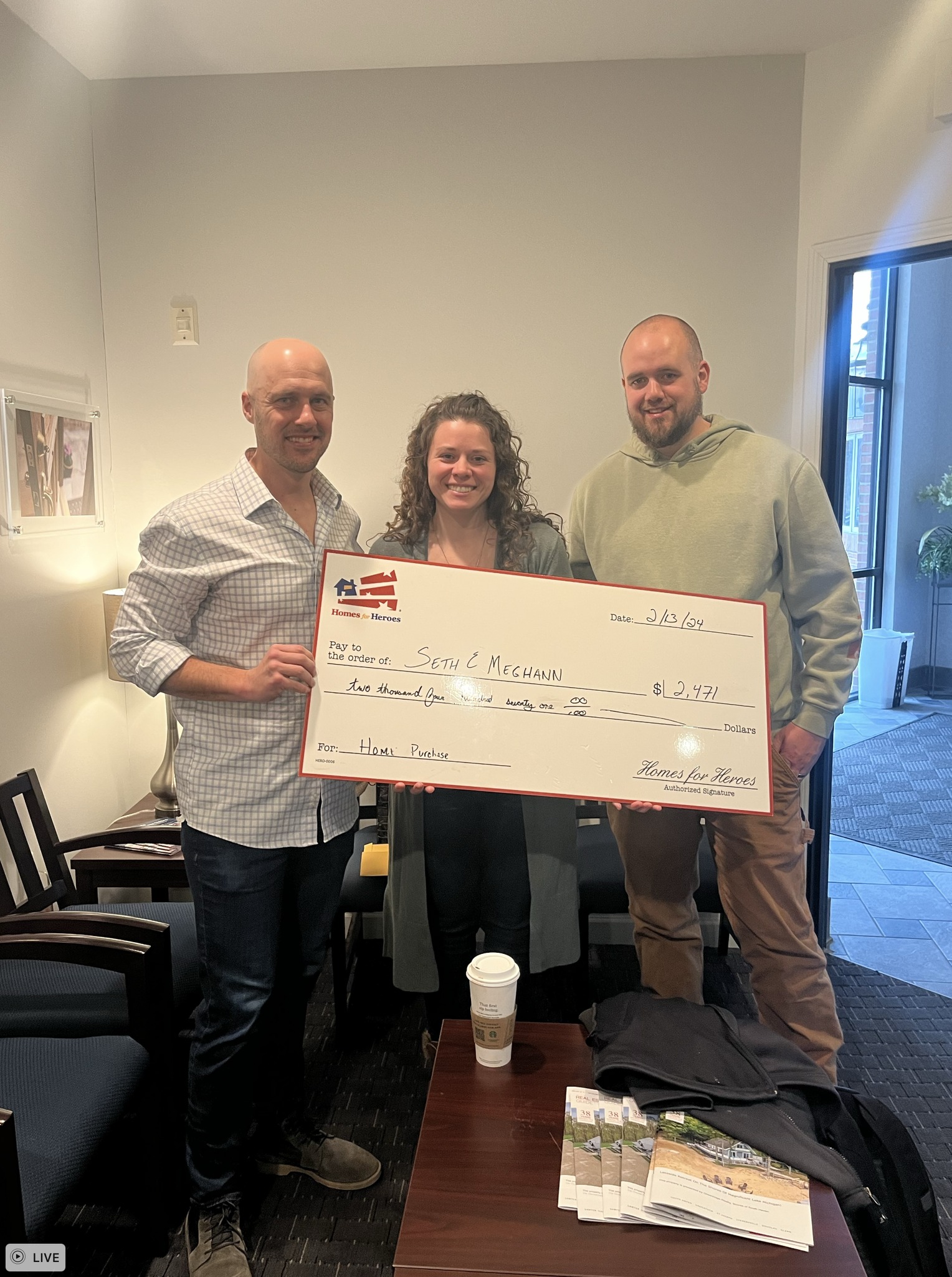 Past client receiving a Hero Reward — 6