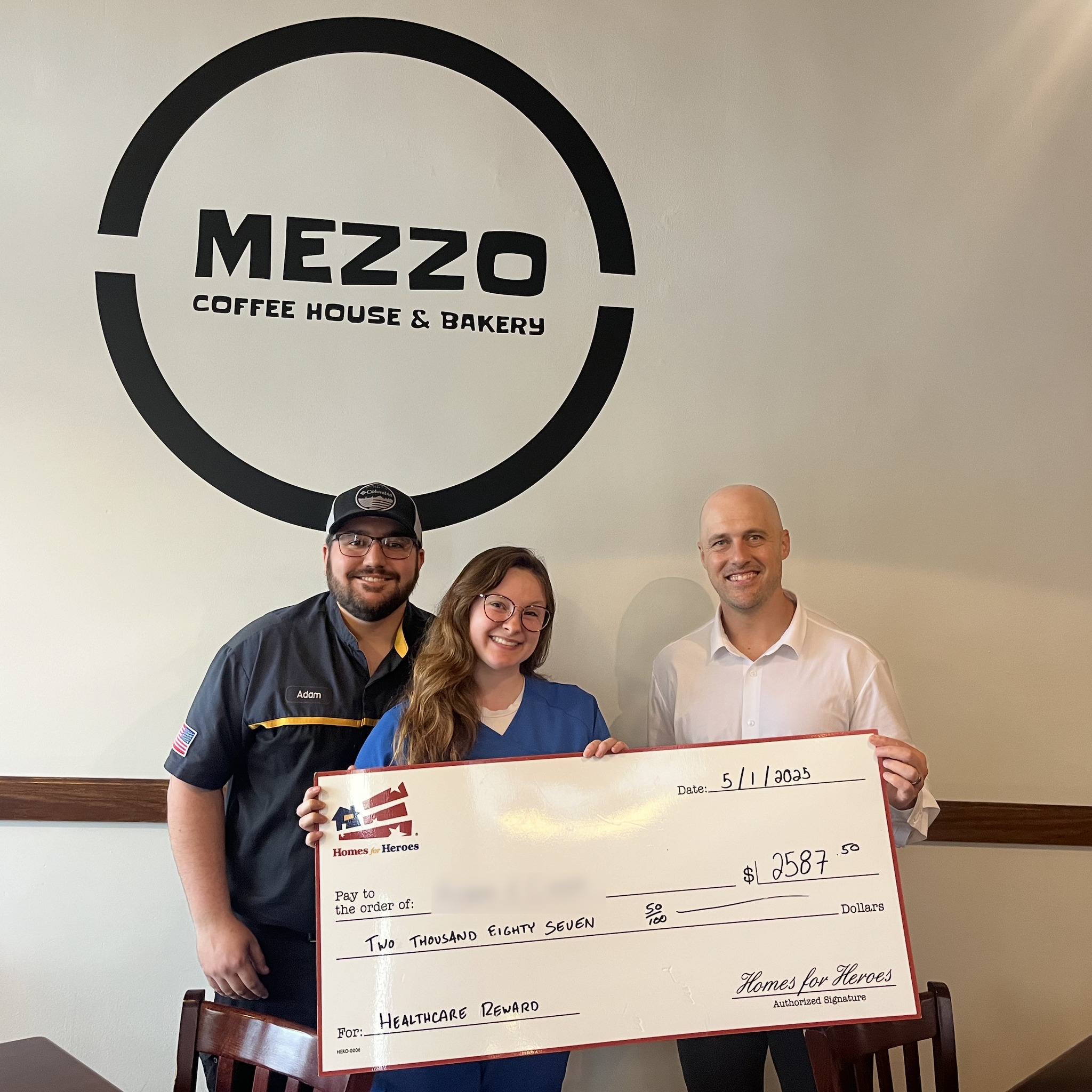 Past client receiving a Hero Reward — 3