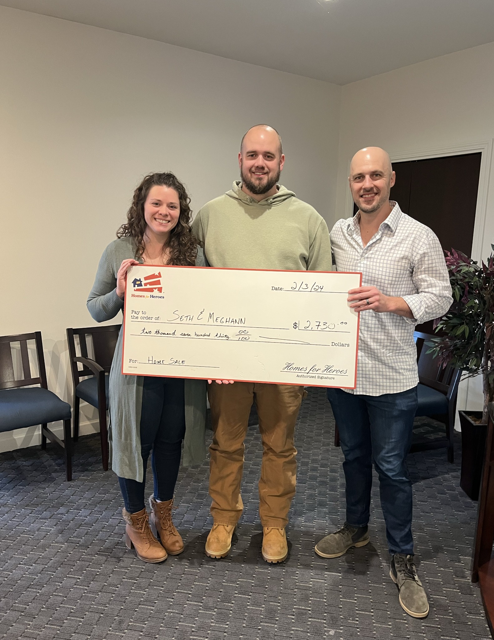 Past client receiving a Hero Reward — 2