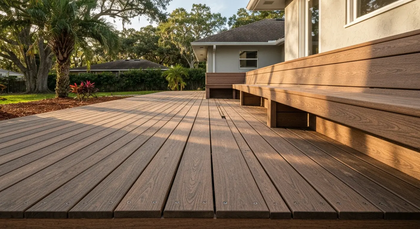 Composite deck installation