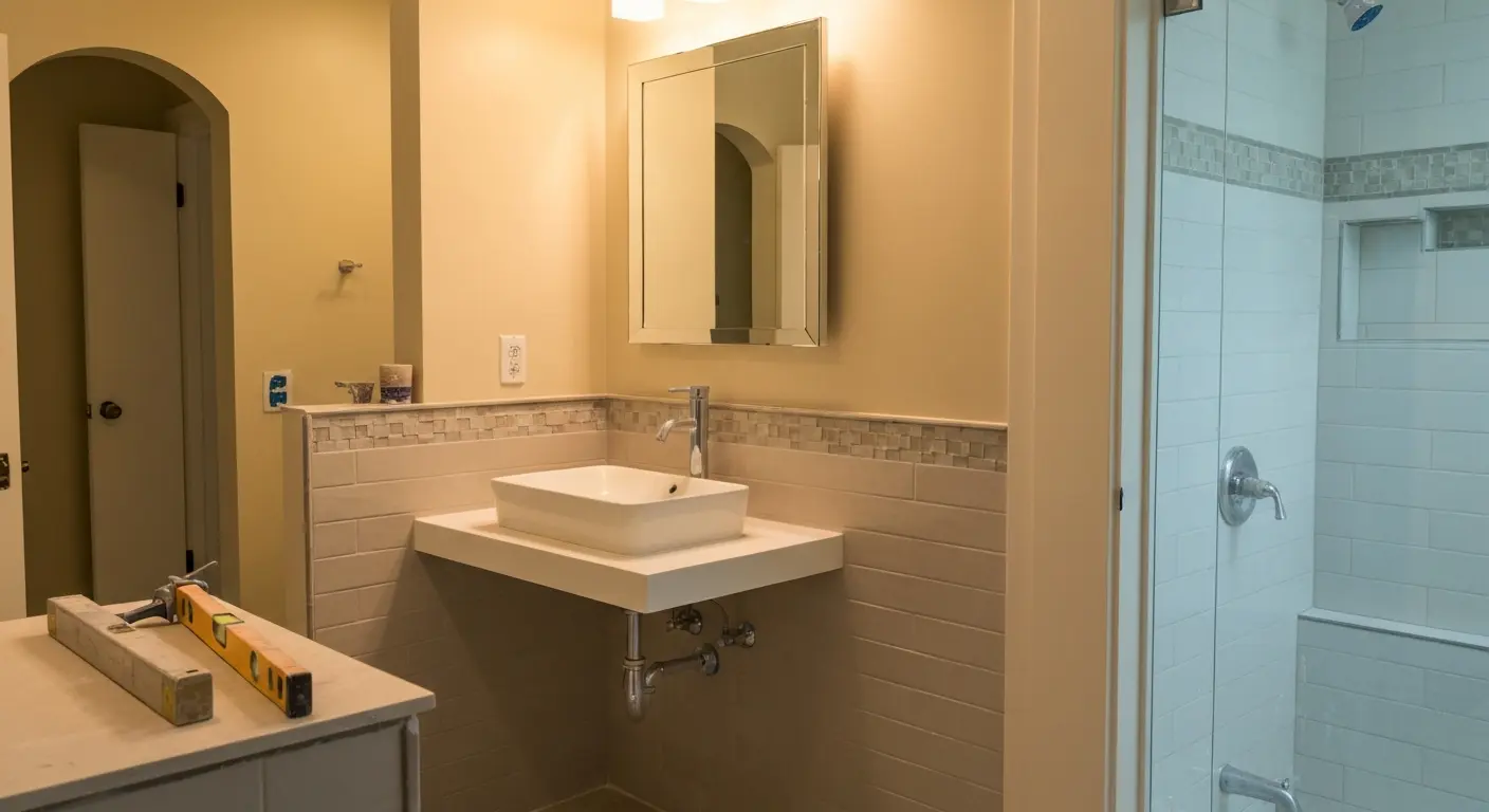 Bathroom remodeling project