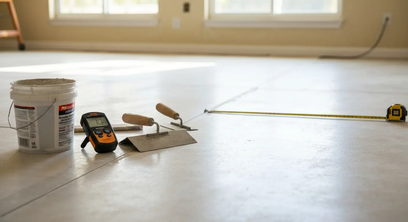 Subfloor preparation for laminate in Parkland