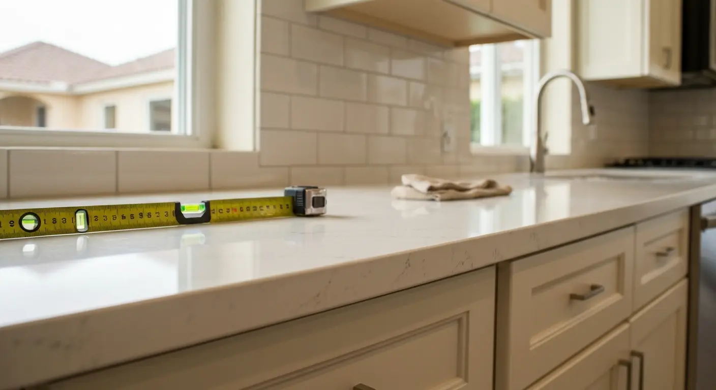 Kitchen countertop installation