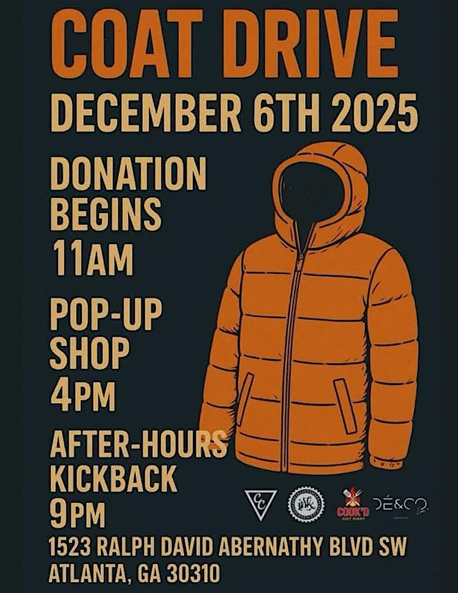 Official Ink Coat Drive flyer